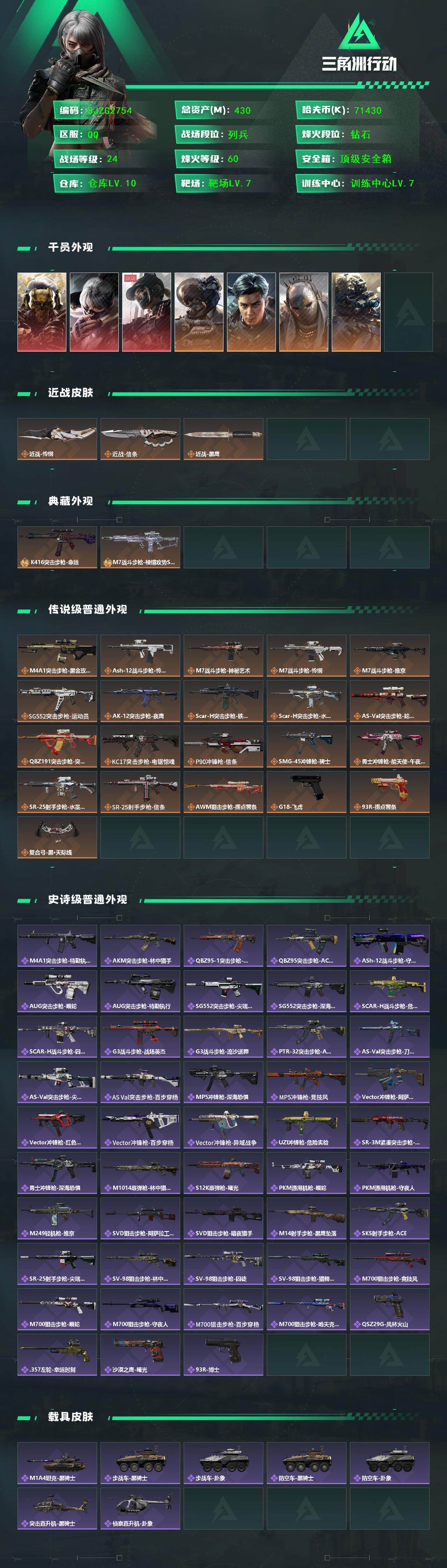 SJZQM3102115三角洲行动账号详情图4