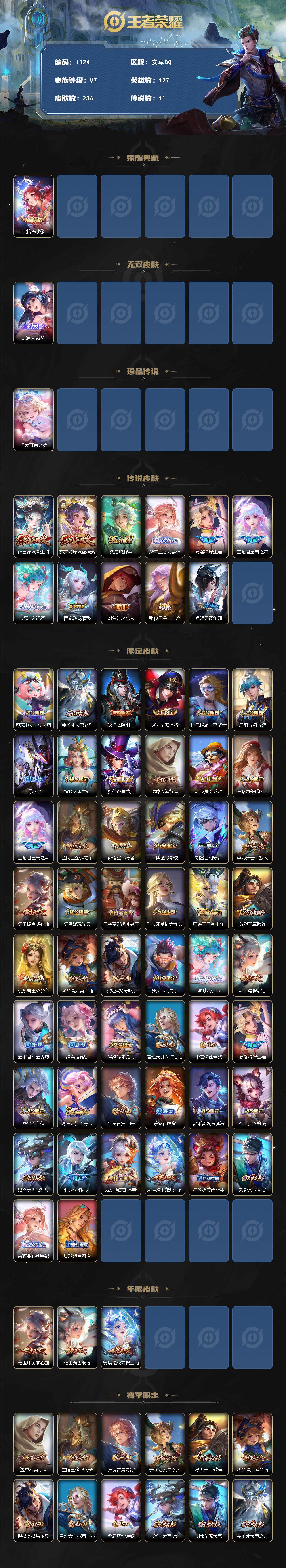 WZQM3476164王者荣耀账号详情图3