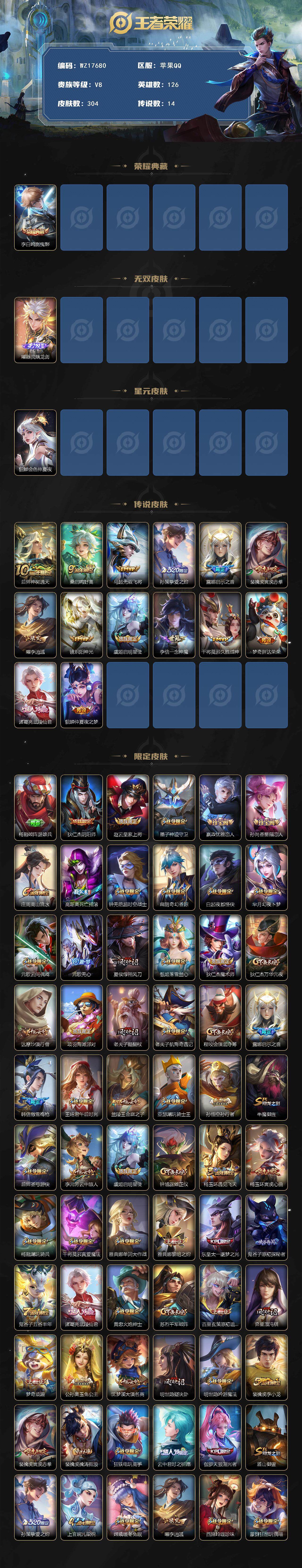 WZ033479939王者荣耀账号详情图2