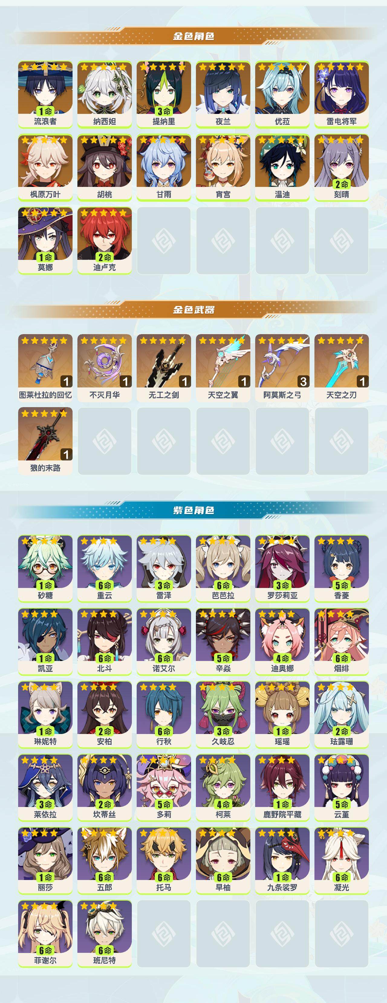 YSEY317167原神账号详情图3