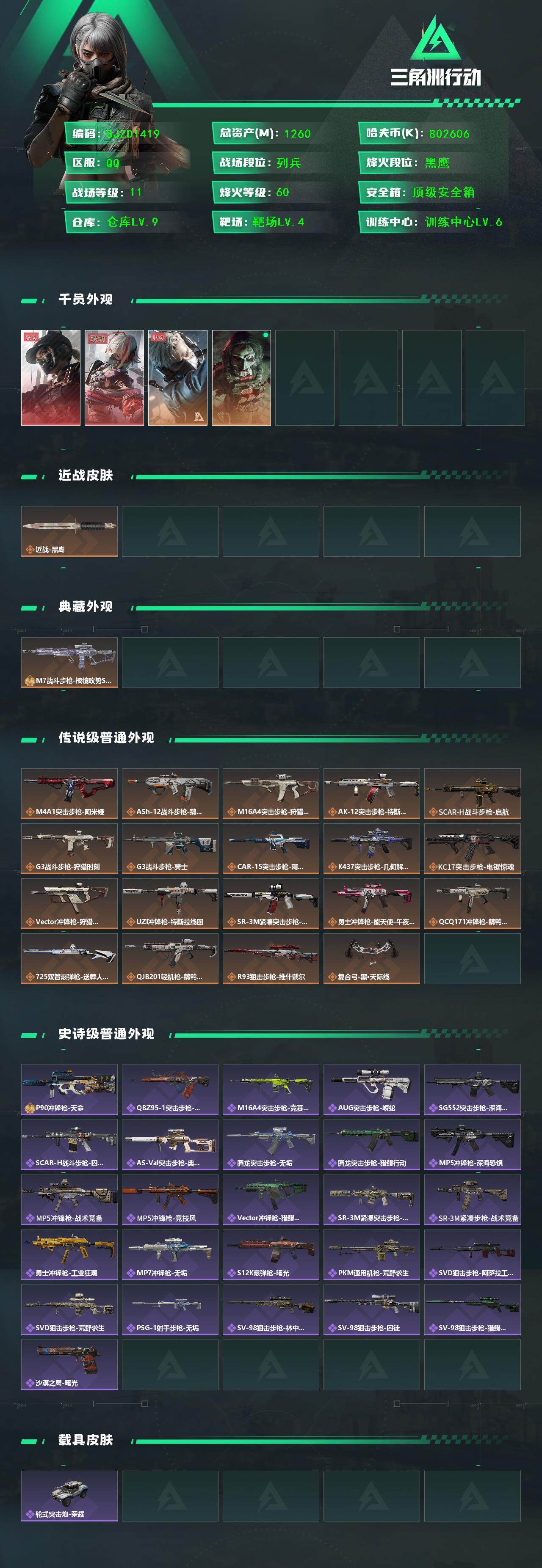 SJZQM3102301三角洲行动账号详情图4