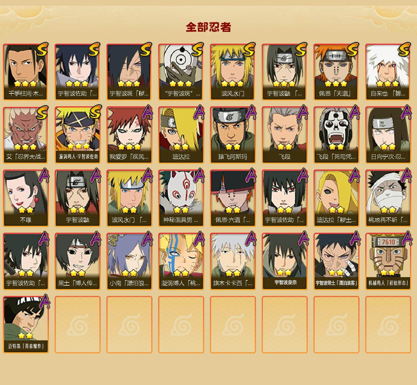 HYEY343958火影忍者账号详情图2 HYEY343958火影忍者账号详情图2