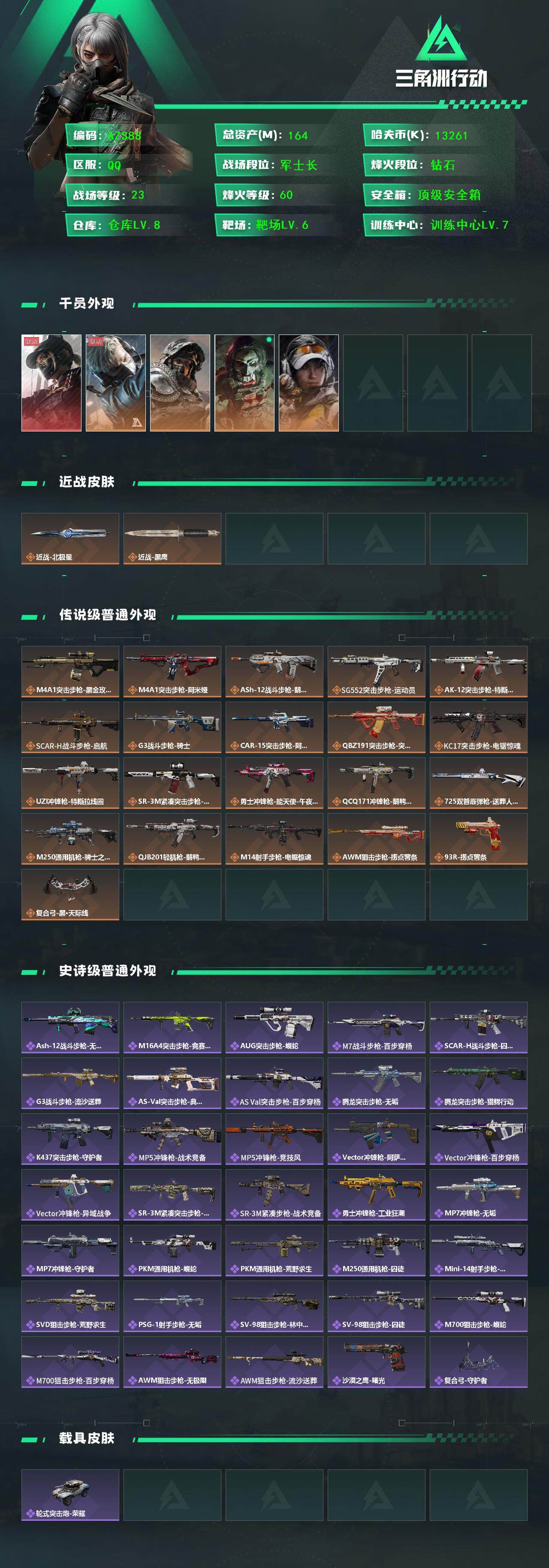 SJZCMW3102371三角洲行动账号详情图4