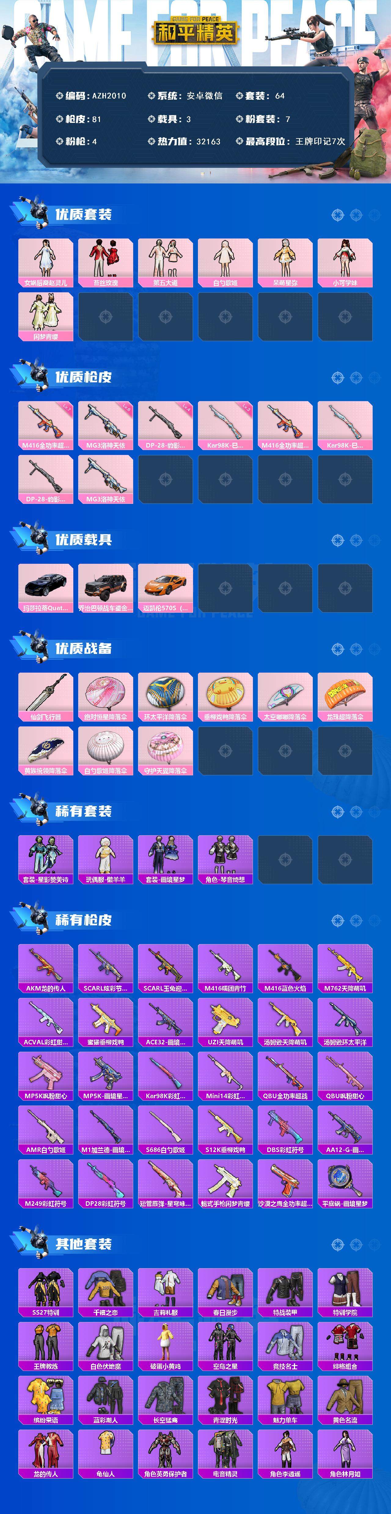 HPCMW3452665和平精英账号详情图3