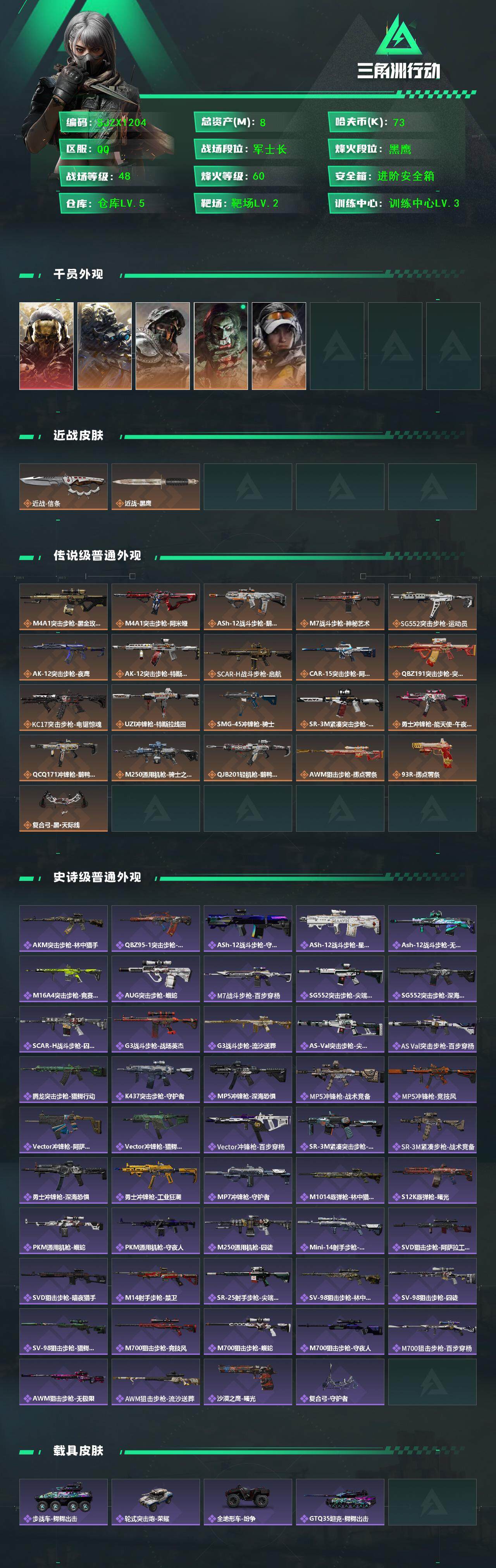 SJZQM3102732三角洲行动账号详情图3 SJZQM3102732三角洲行动账号详情图3