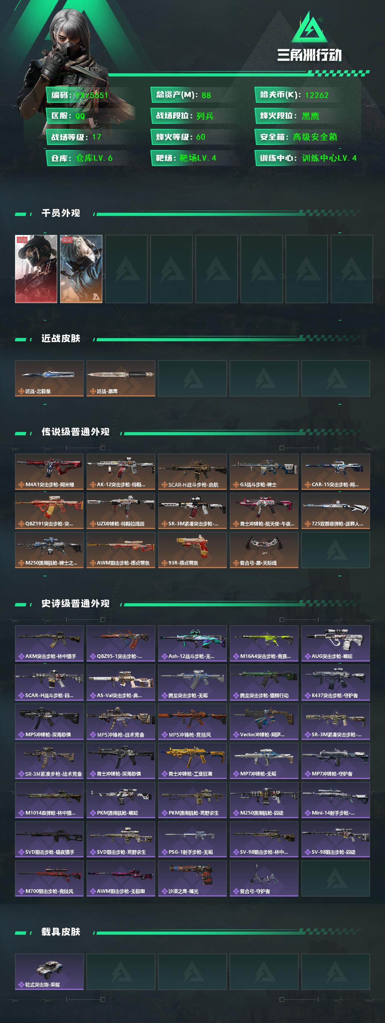 SJZCMW45477三角洲行动账号详情图2