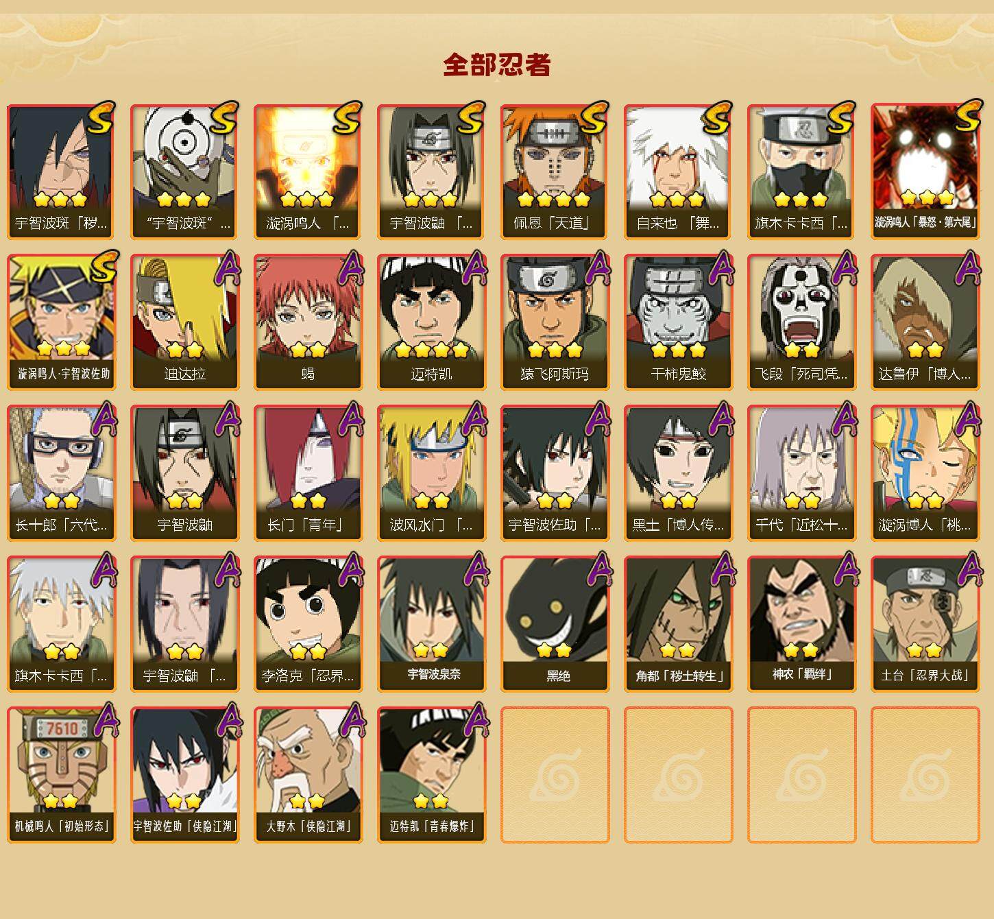 HYEY344305火影忍者账号详情图3 HYEY344305火影忍者账号详情图3