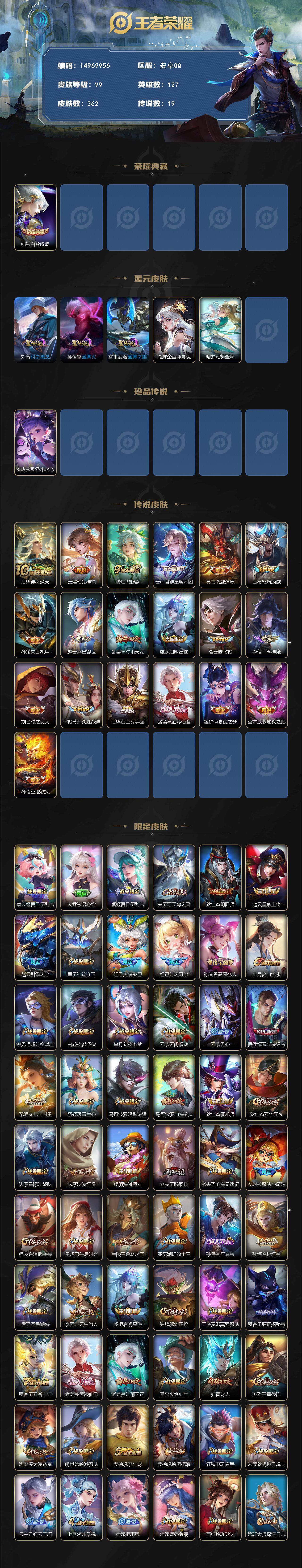 WZDN3477708王者荣耀账号详情图3 WZDN3477708王者荣耀账号详情图3