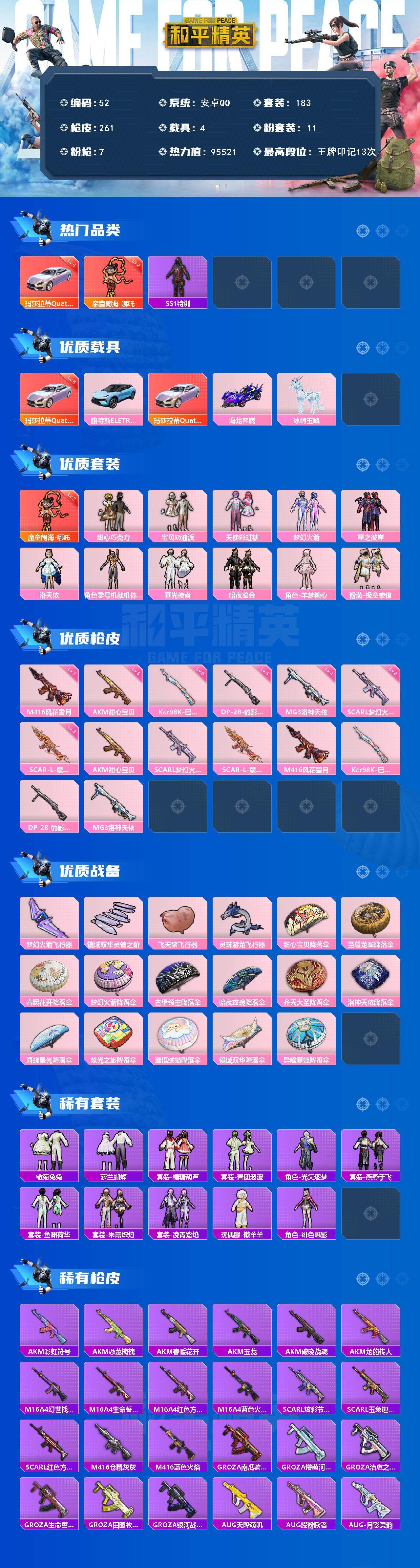 HPCMW450321和平精英账号详情图2