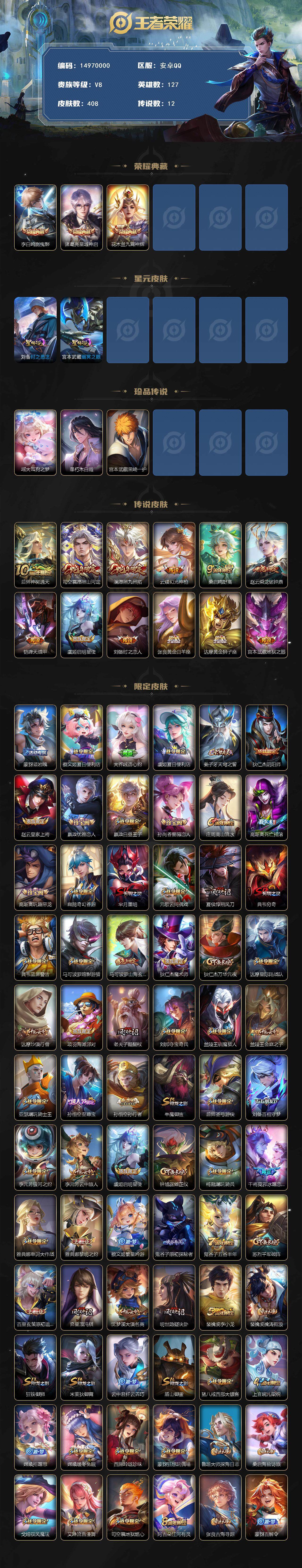 WZDN3477978王者荣耀账号详情图3