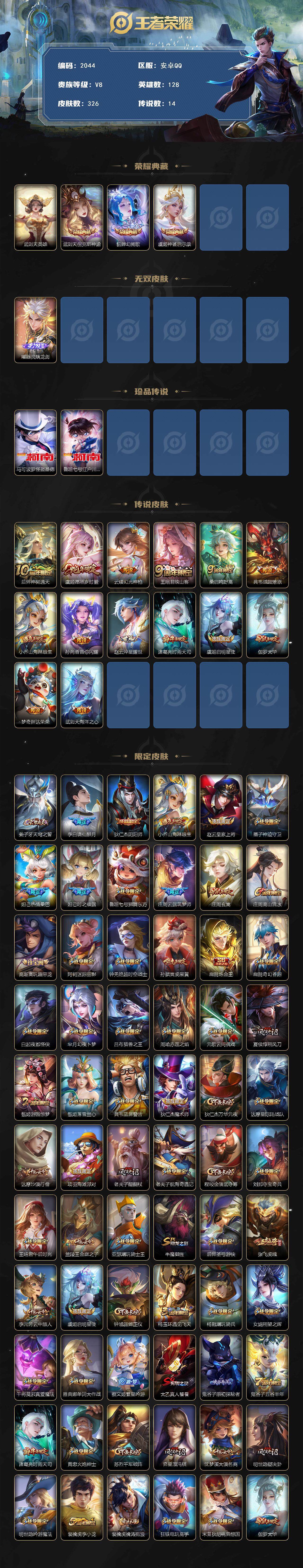 WZCMW3478412王者荣耀账号详情图2