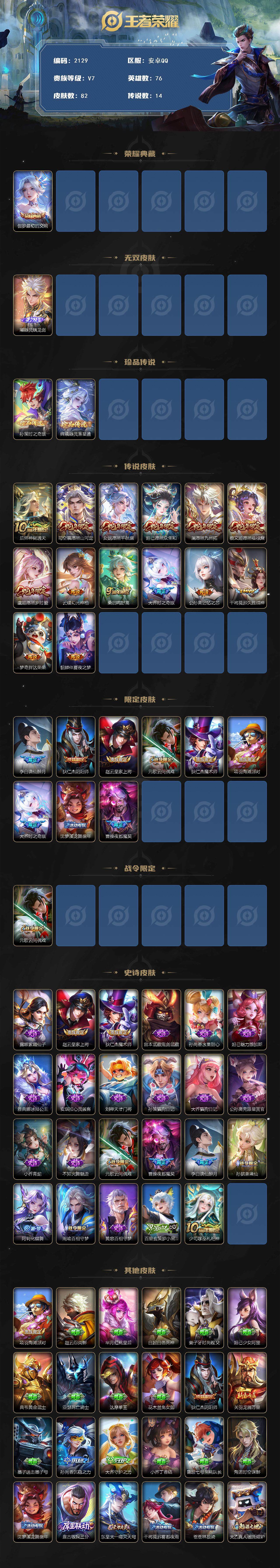 WZCMW3478554王者荣耀账号详情图2