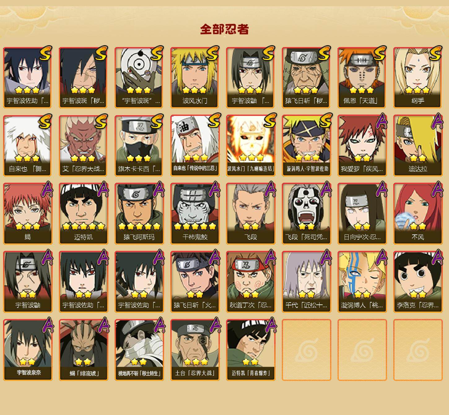 HYLFY344118火影忍者账号详情图3 HYLFY344118火影忍者账号详情图3