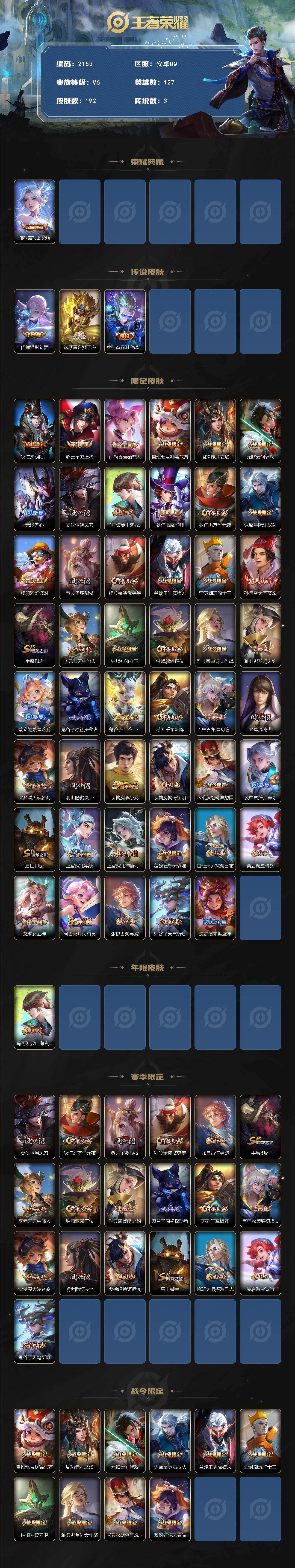 WZCMW3479067王者荣耀账号详情图2