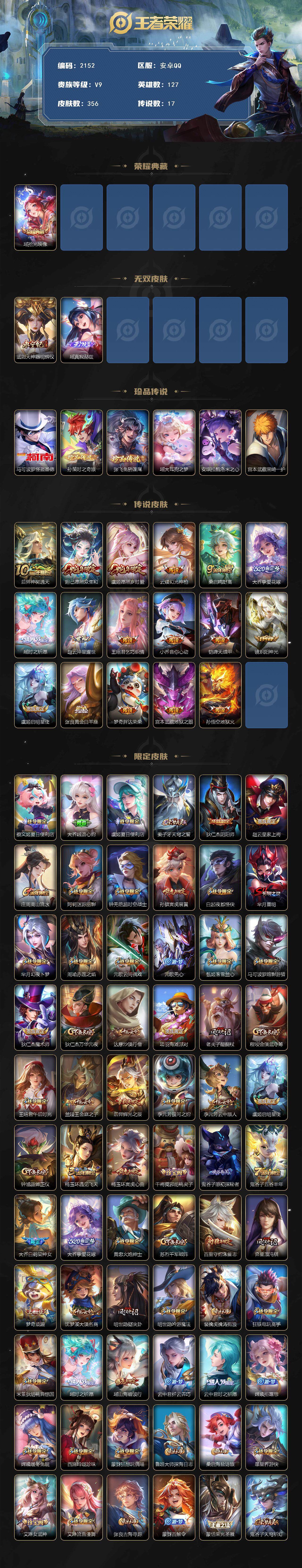 WZCMW3479071王者荣耀账号详情图2