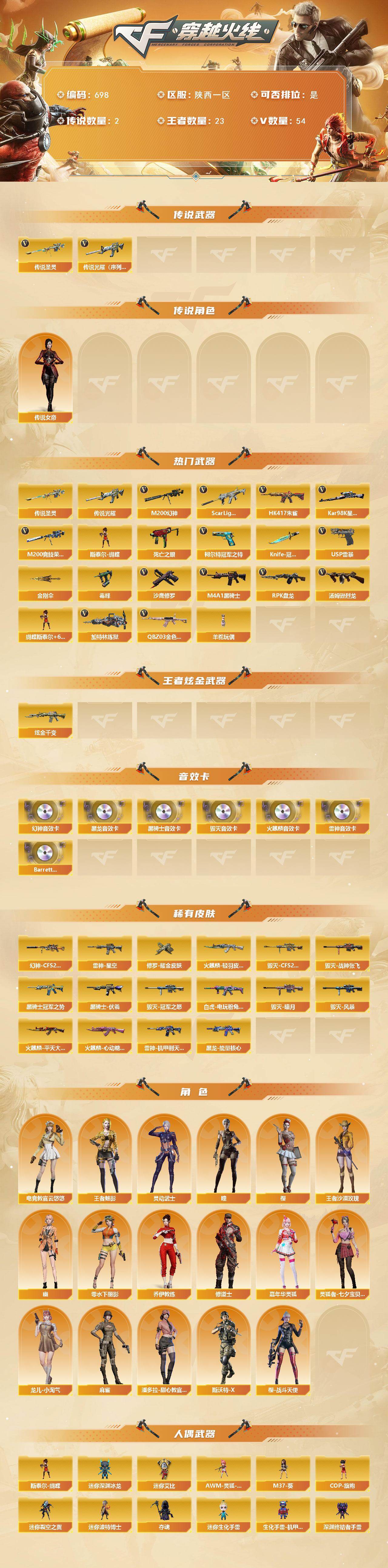 CFCMW422136穿越火线账号详情图2