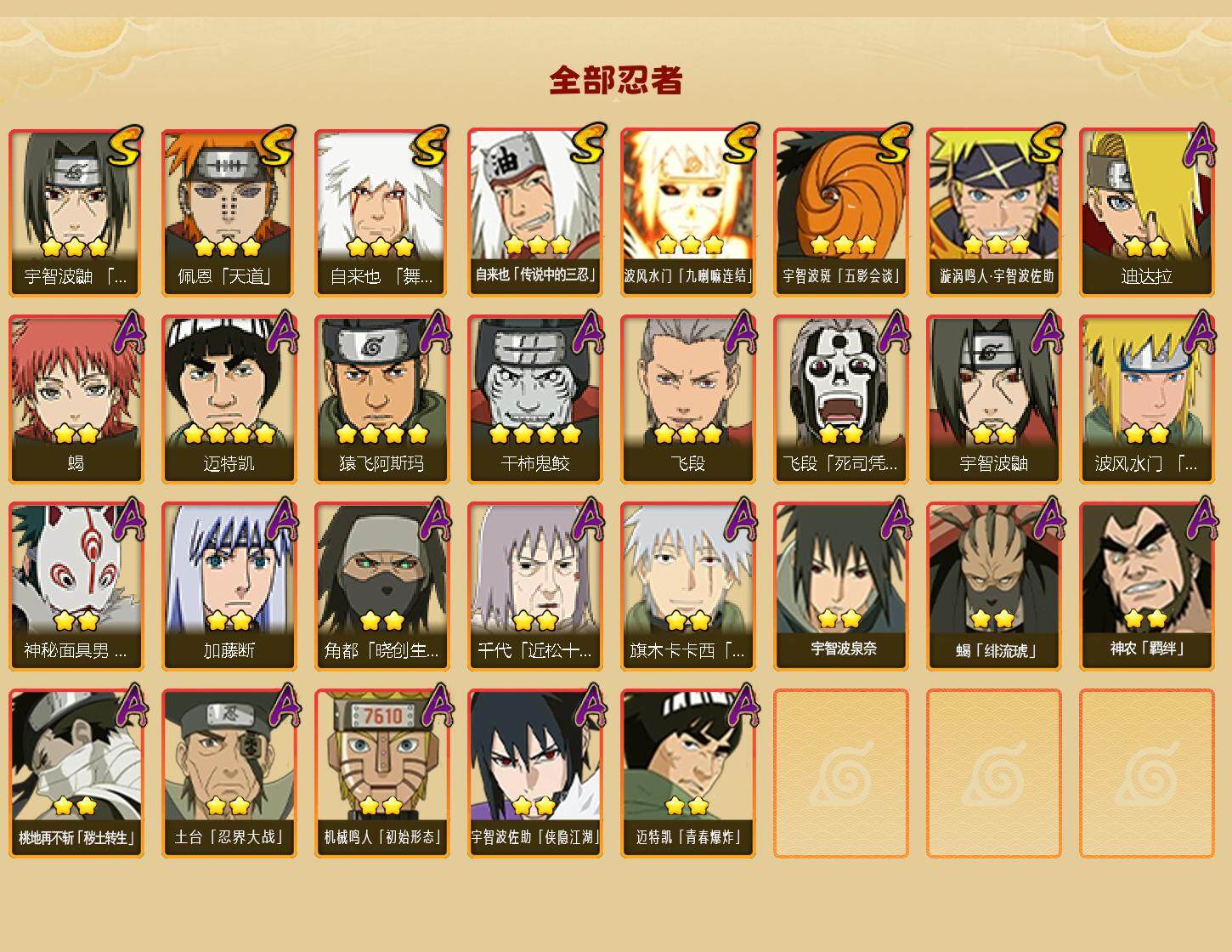 HYQM344065火影忍者账号详情图3 HYQM344065火影忍者账号详情图3