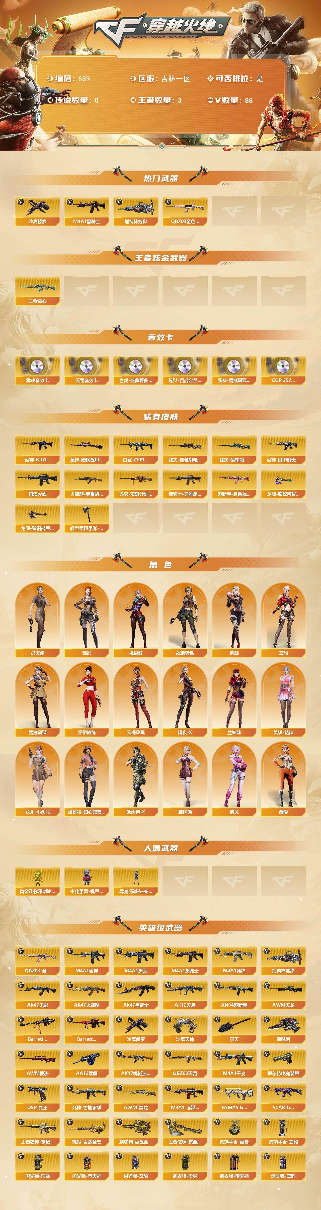 CFCMW421697穿越火线账号详情图2