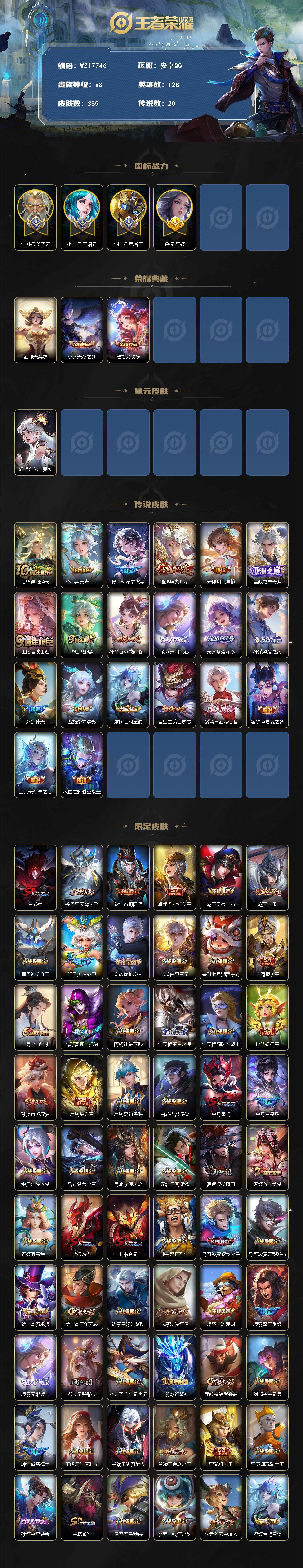 WZ033479832王者荣耀账号详情图2