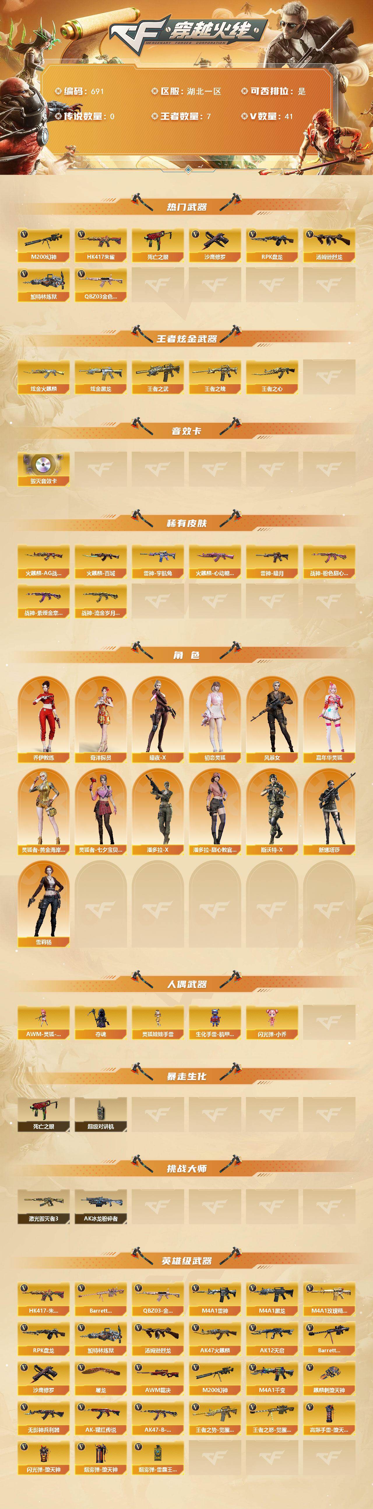 CFCMW421430穿越火线账号详情图2