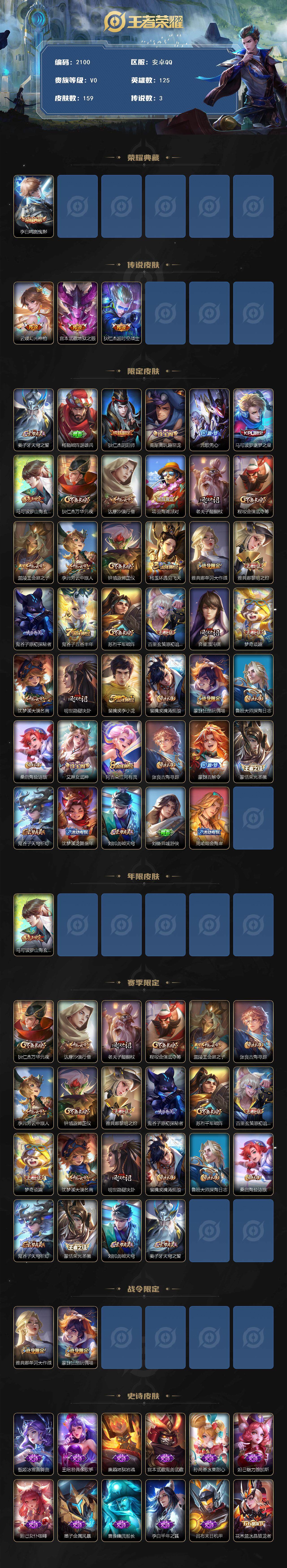 WZCMW3477511王者荣耀账号详情图2