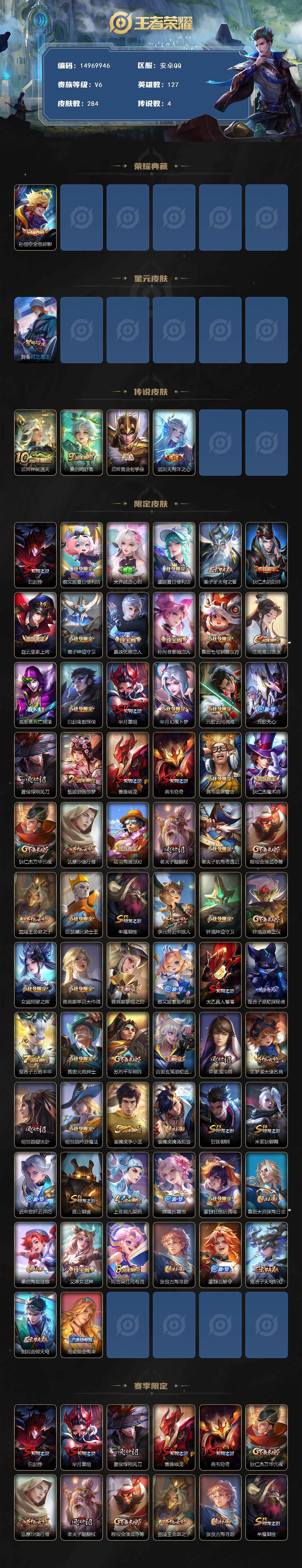 WZQM3477789王者荣耀账号详情图4