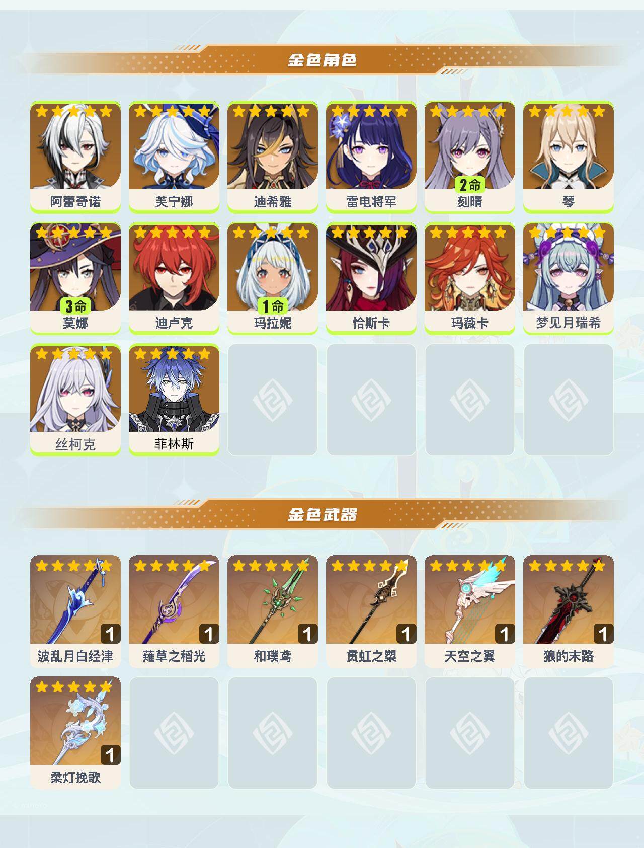 YSEY317209原神账号详情图3