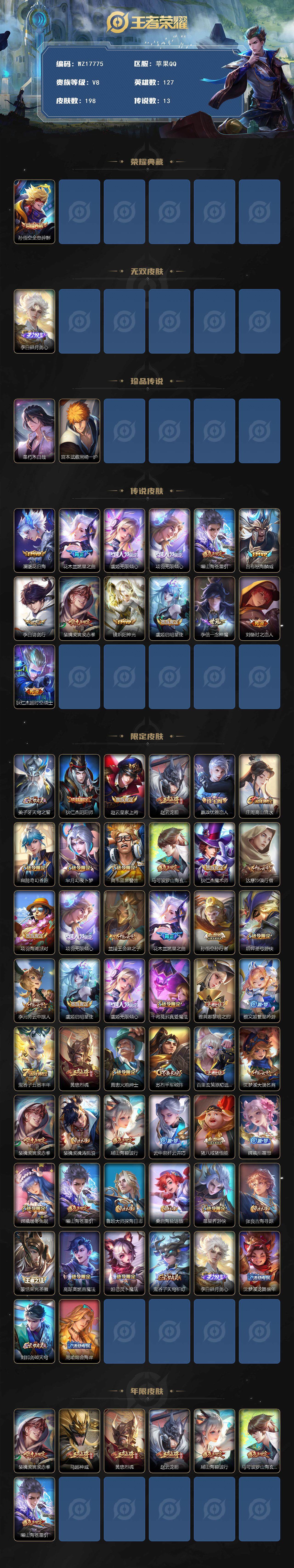 WZ033480045王者荣耀账号详情图2