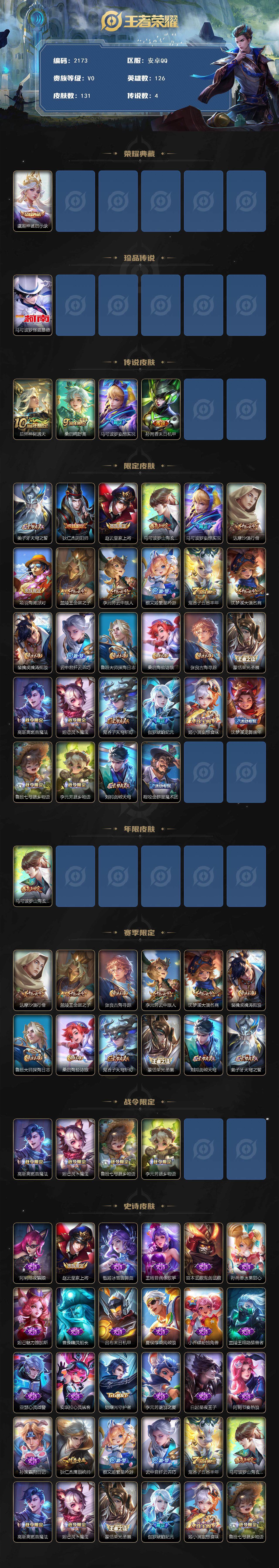 WZCMW3478541王者荣耀账号详情图2