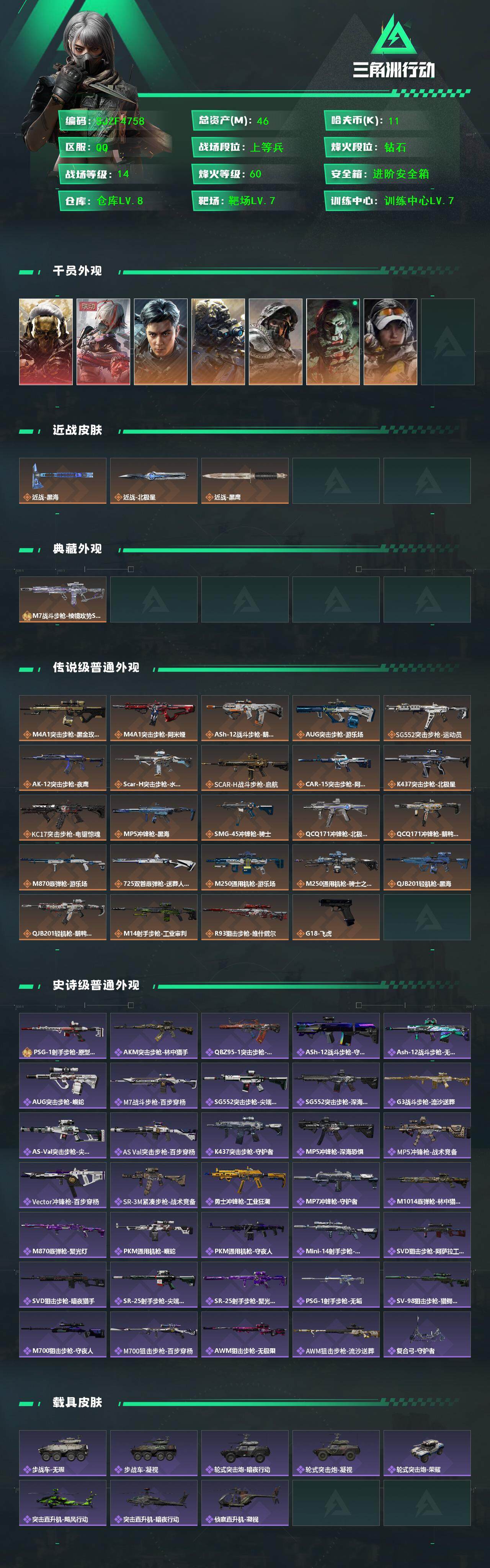 SJZQM3103205三角洲行动账号详情图3