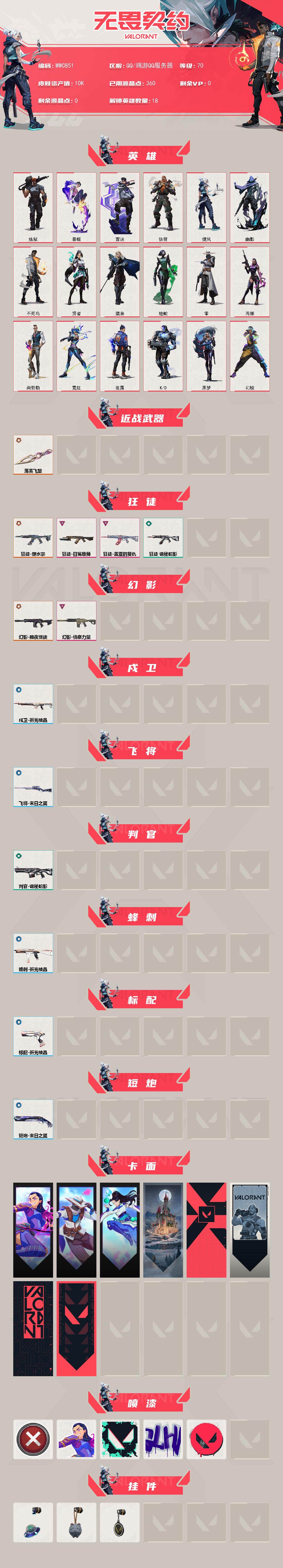 WWQEY333586无畏契约账号详情图3 WWQEY333586无畏契约账号详情图3