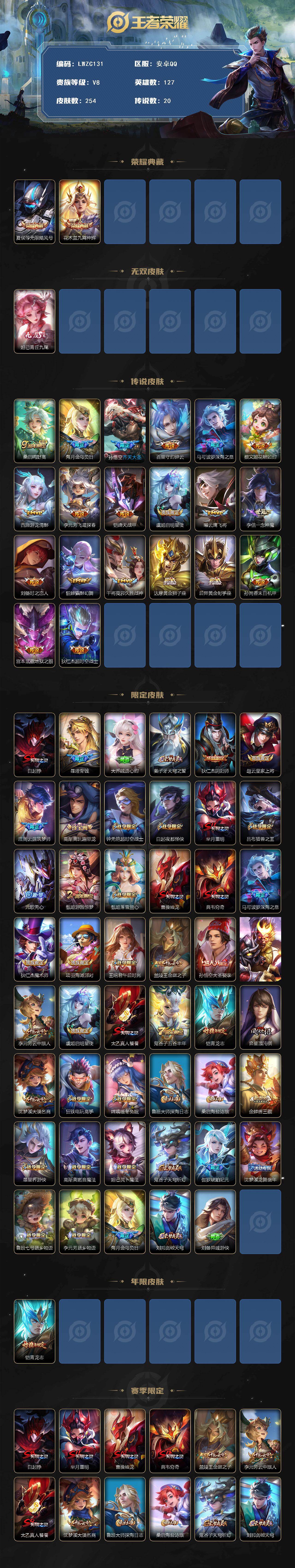 WZCMW464116王者荣耀账号详情图3