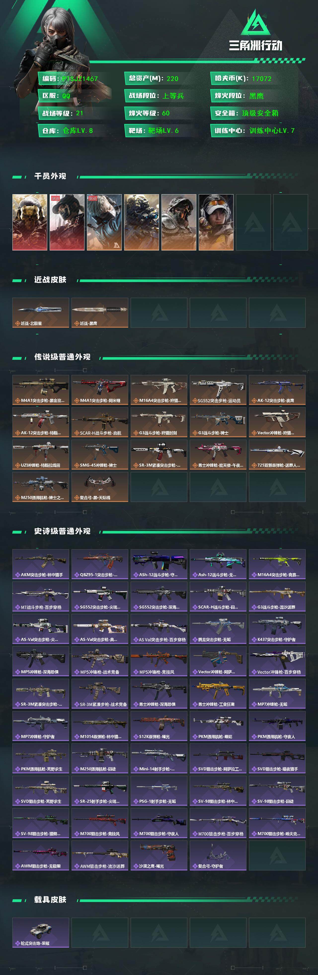 SJZCMW3103116三角洲行动账号详情图2