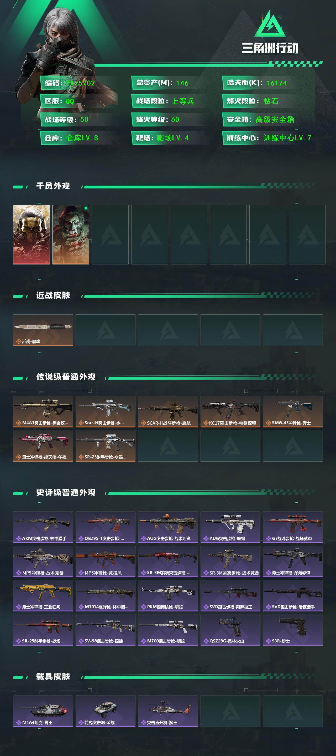 SJZCMW45519三角洲行动账号详情图2