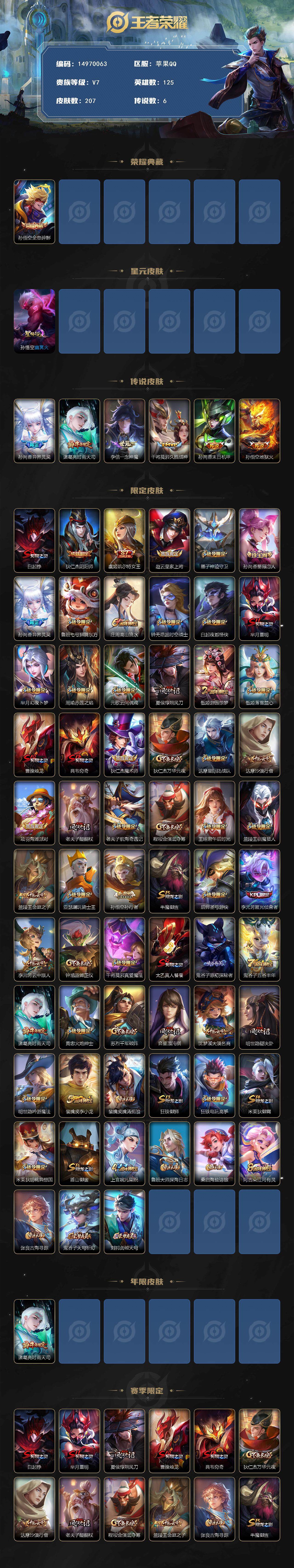 WZDN3479804王者荣耀账号详情图3