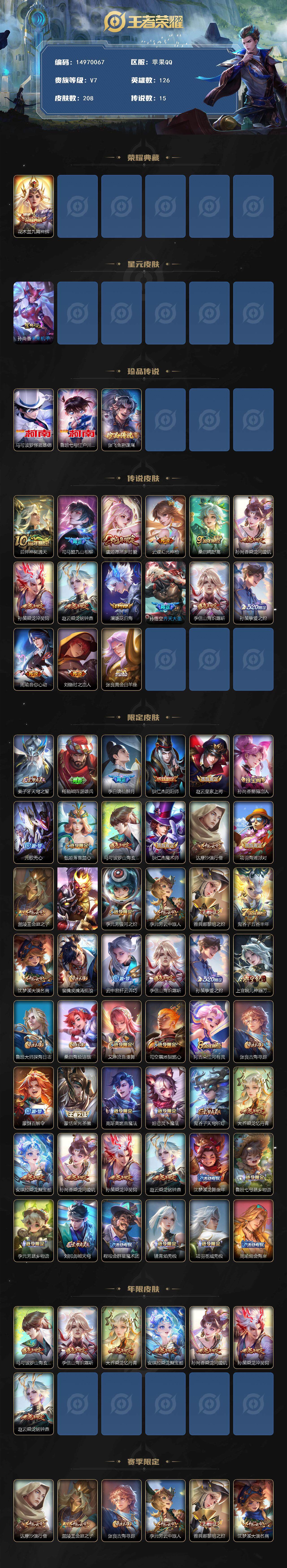 WZDN431238王者荣耀账号详情图3