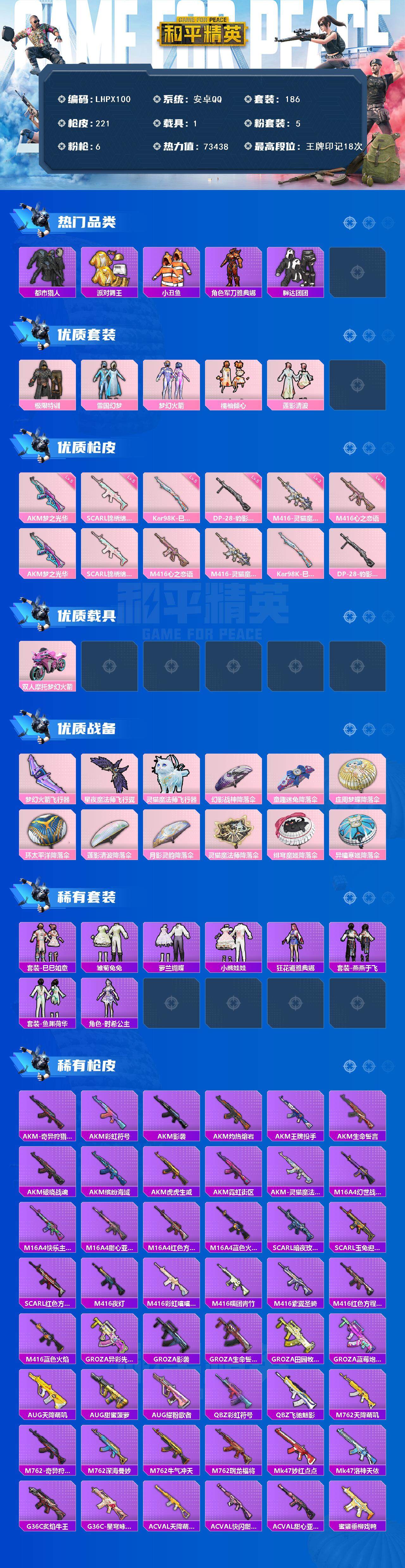 HPCMW3454668和平精英账号详情图3