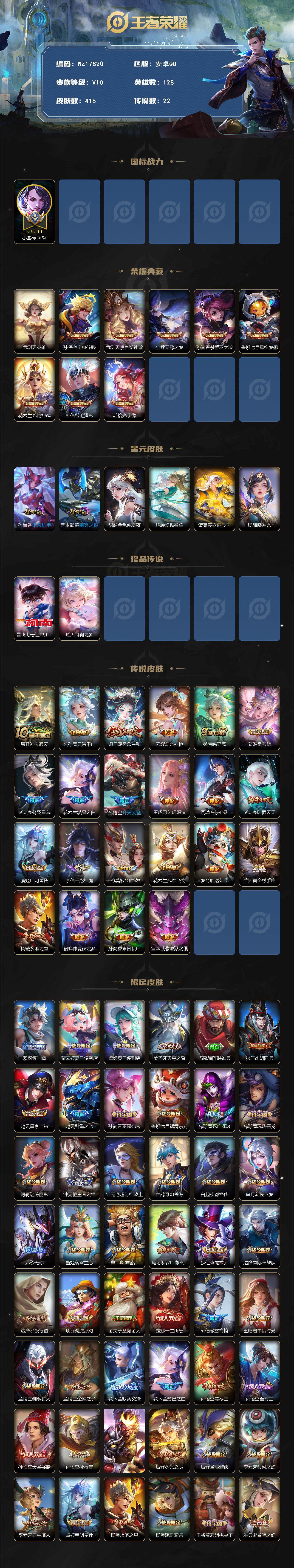 WZ033480208王者荣耀账号详情图2