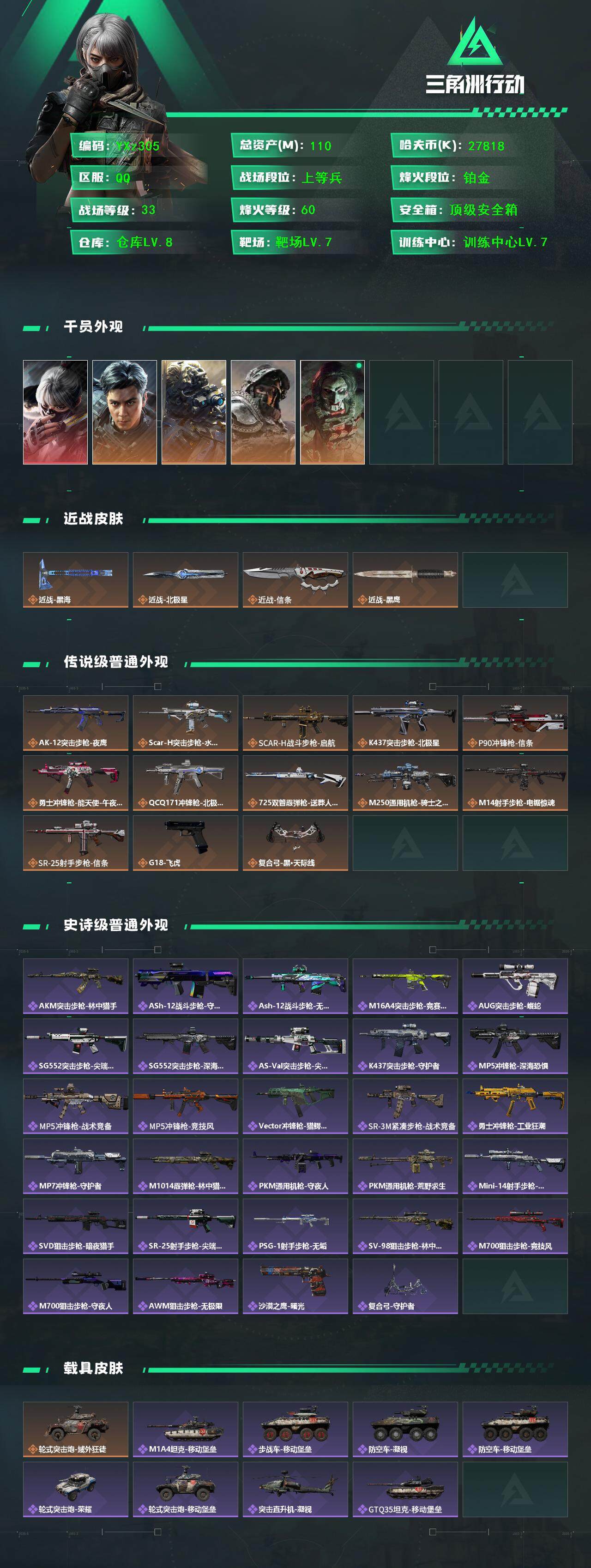 SJZCMW431017三角洲行动账号详情图2