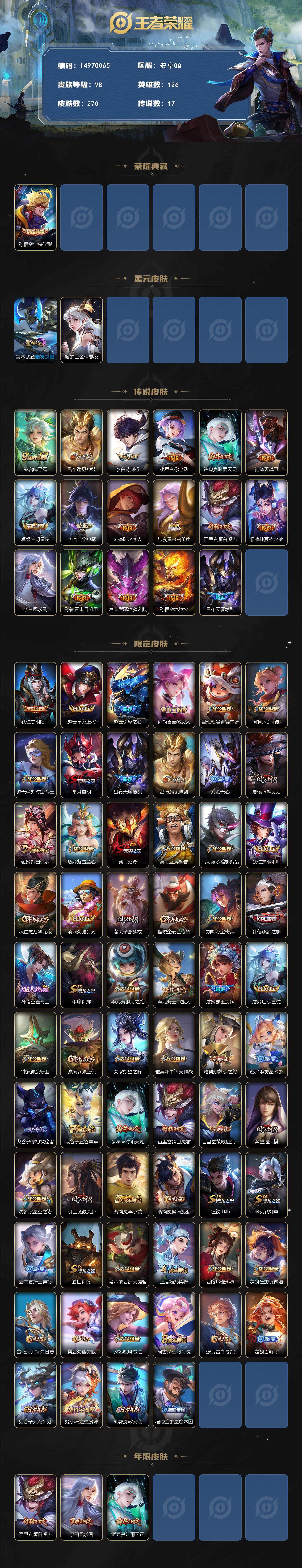 WZDN46301王者荣耀账号详情图3