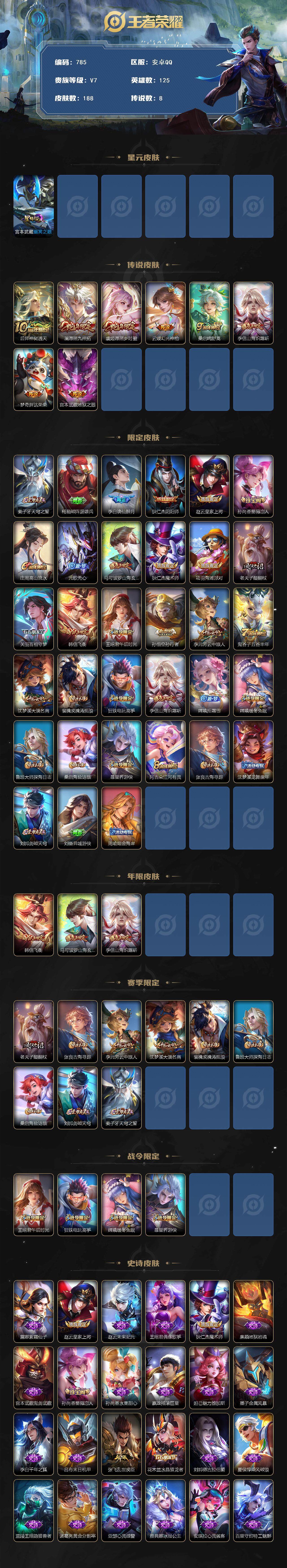 WZKG457379王者荣耀账号详情图3