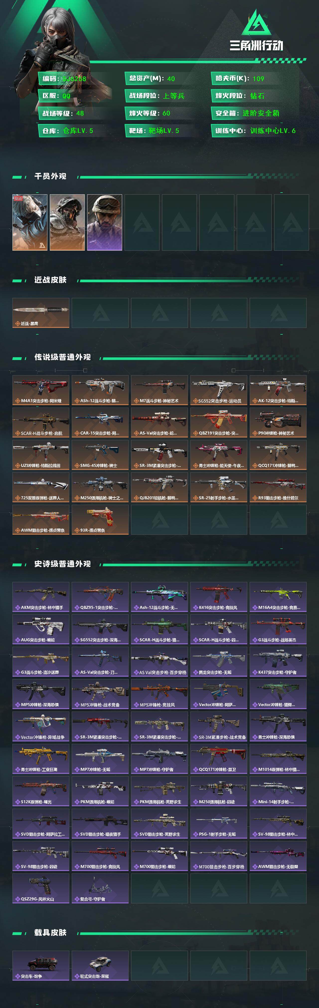 SJZQM3103331三角洲行动账号详情图3