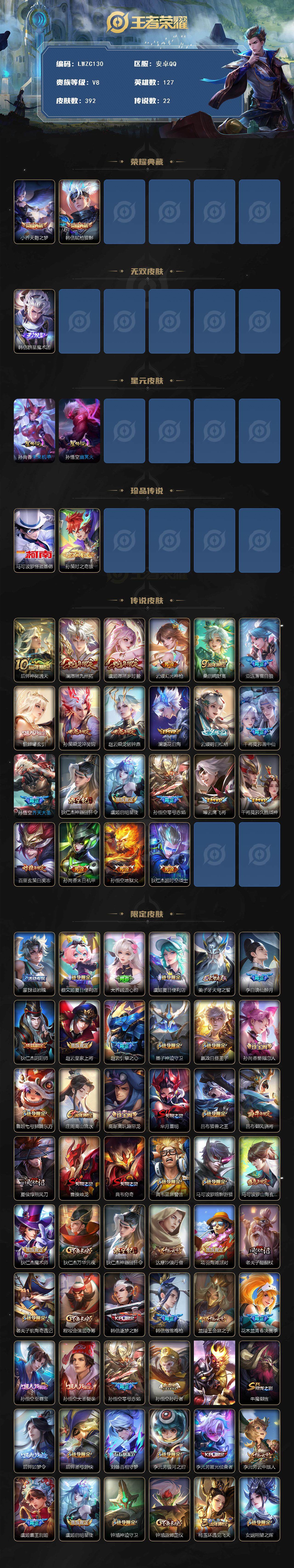 WZCMW464438王者荣耀账号详情图3