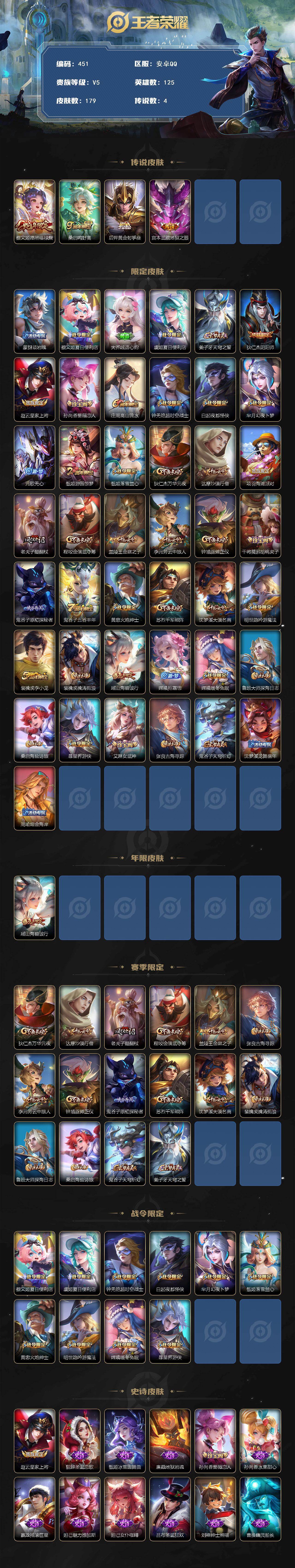 WZCMW495413王者荣耀账号详情图2