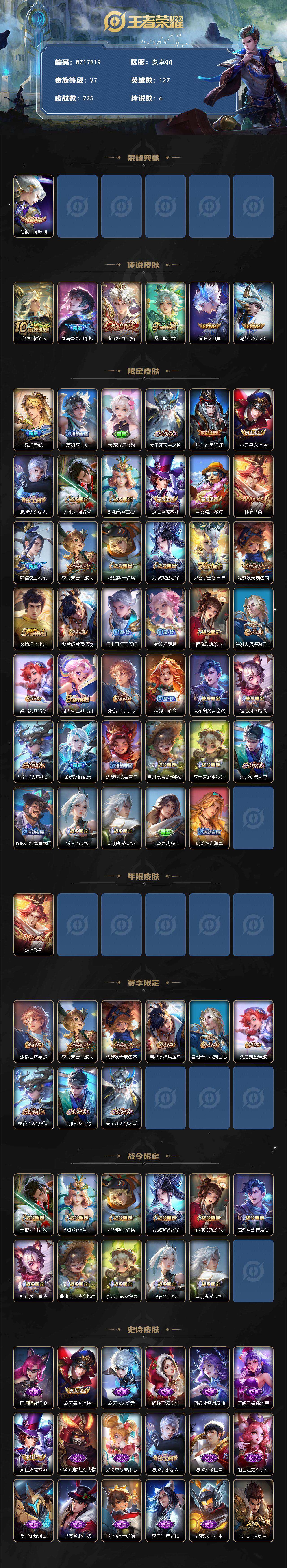 WZ033480201王者荣耀账号详情图2