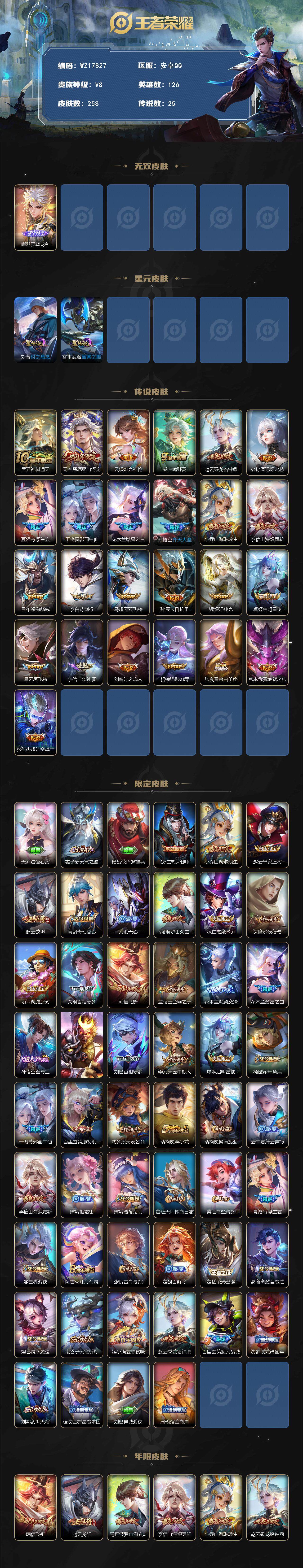 WZ033483284王者荣耀账号详情图2