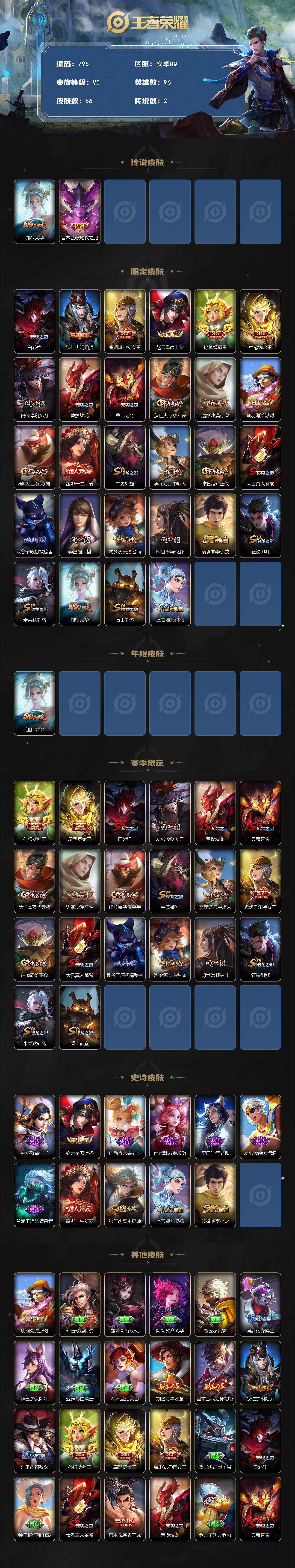 WZKG448757王者荣耀账号详情图3