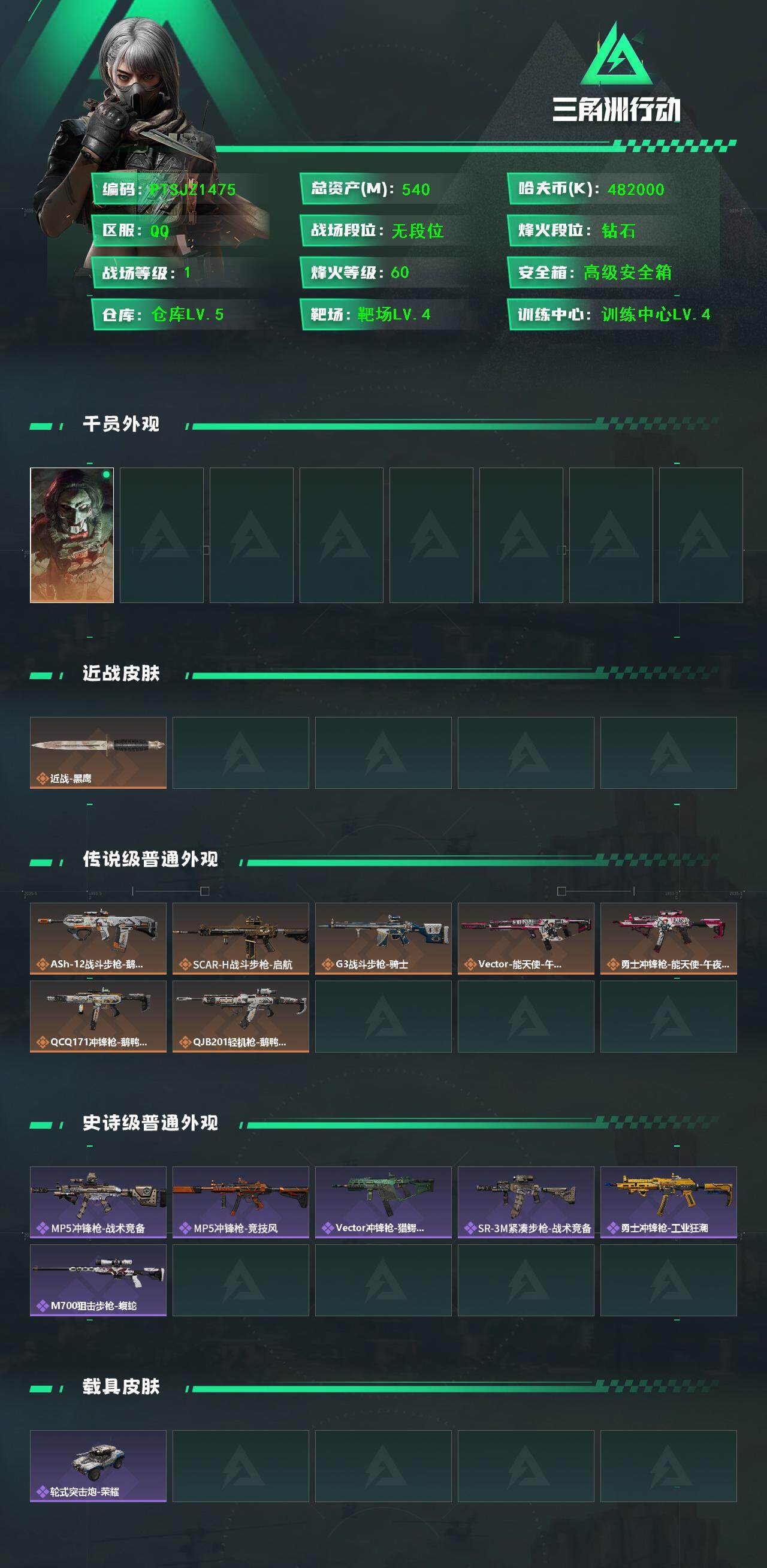 SJZCMW3103408三角洲行动账号详情图2 SJZCMW3103408三角洲行动账号详情图2