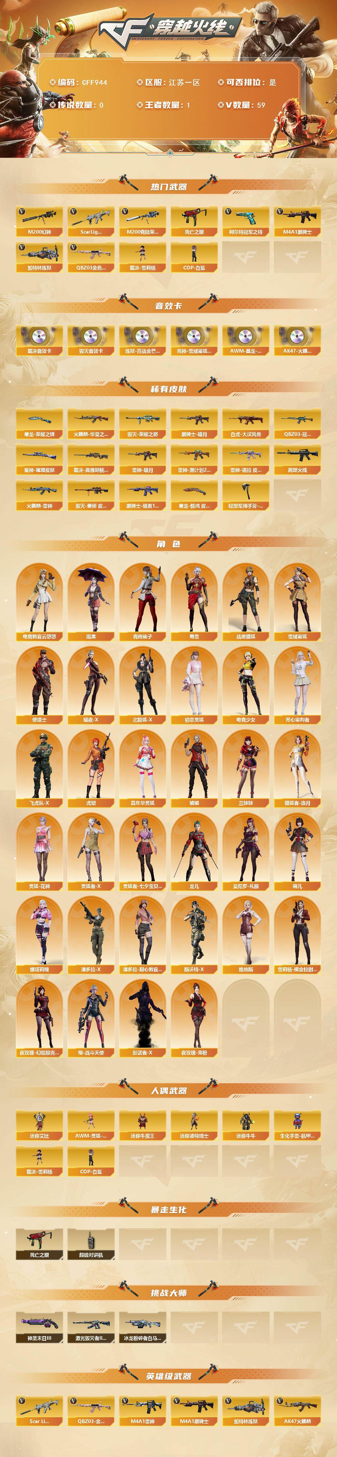 CFEY385127穿越火线账号详情图2