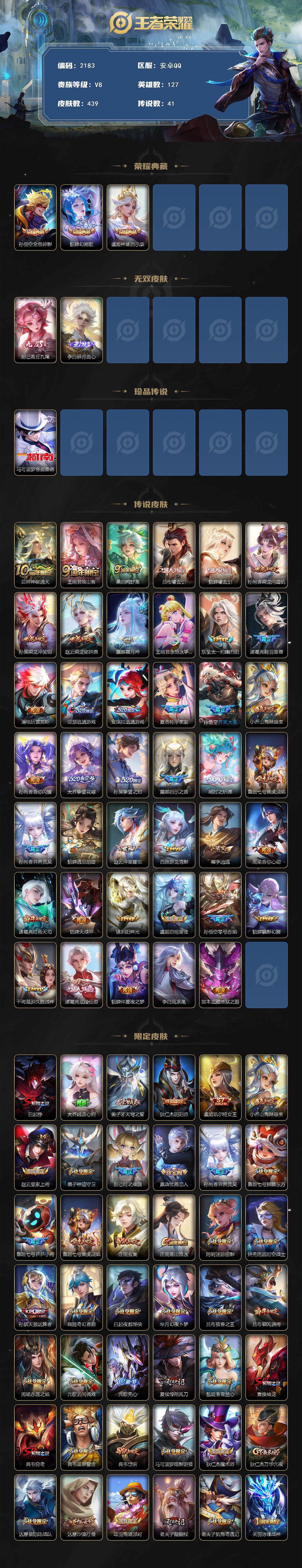 WZCMW3480737王者荣耀账号详情图2